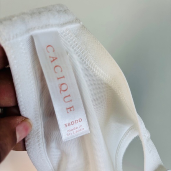 Lane Bryant Cotton Boost Plunge Bra Size 38DDD - Picture 5 of 5